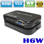 Portable Mini Full HD 1080p H6w Media Center Multimedia Player Supports USB Host