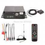 4CH Car Mobile DVR 2 SD Card 3G/4G/Wifi GPS Antenna AHD Realtime Video Recorder