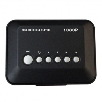 HD 1080P USB Hard Drive Upscaling Multi Media Player MKV AVI RMVB New EU/UK Plug Support SD Memory Card/U Disk AV Cable #40NT14