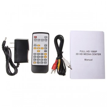 New 1080P Full HDD Media Player YPrPb HDMI/AV SD/MMC MKV AVI RMVB Video Player With Remote Control