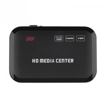 VBESTLIFE Full HD 1080P VGA Media Player Center MultiMedia Video Player with HDMI VGA AV USB SD/MMC/YPbPr Port Remote Control