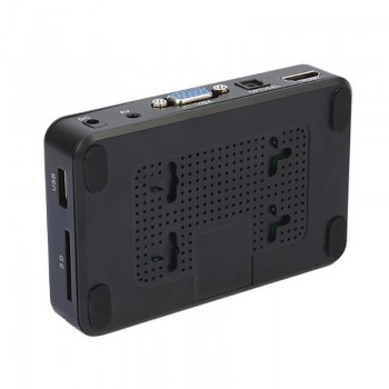 Mini 1080P EU Plug HD Multimedia Player 5V/2A High Quality HDMI Multimedia TV BOX 3 Outputs HDMI/VGA/AV USB SD Card