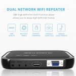 Full HD 1080P Multi-function 3D Media Player With 01 Remote Control HDMI VGA Multiple Modes HD Media Center Wi-Fi Repeater
