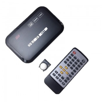 Full HD 1080P 3D Media Video player Center Surpport mkv   H.264 with VGA HDMI USB AV MMC/SD Port with Remote Control