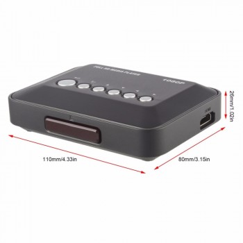 kebidumei 1080P HD SD/MMC TV Videos SD MMC RMVB MP3 Multi TV USB HDMI Media Player Box high quality
