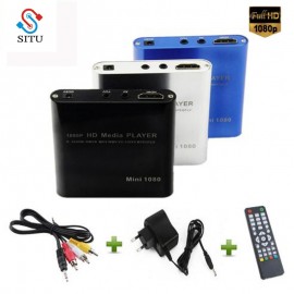 SITU Mini Full Hd 1080p Usb External Hdd Player With SD MMC Card Reader Host Support Mkv Hdmi Hdd Media Player