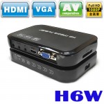 Portable Mini Full HD 1080p H6w Media Center Multimedia Player Supports USB Host