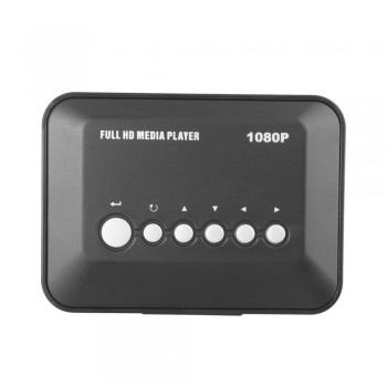 New DC5.6V 1080P HD USB VGA Multi TV Media Videos Player Box TV videos Box MMC RMVB MP3 (EU Plug) USB 2.0 support SATA Disk