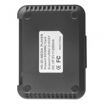 New DC5.6V 1080P HD USB VGA Multi TV Media Videos Player Box TV videos Box MMC RMVB MP3 (EU Plug) USB 2.0 support SATA Disk
