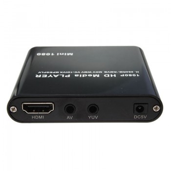 New Mini 1080P HDD Media Player MultiMedia Muti-function Video Player MKV/H.264/RMVB Full HD With HOST USB Card Reader