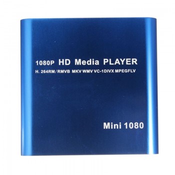 New Mini 1080P HDD Media Player MultiMedia Muti-function Video Player MKV/H.264/RMVB Full HD With HOST USB Card Reader