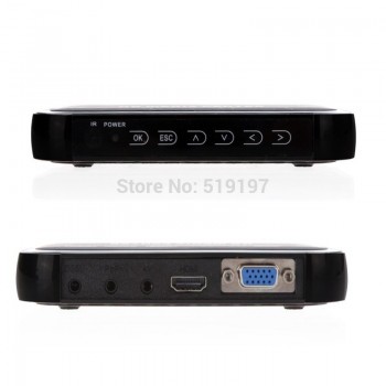 2 pcs 1080P multi HD media video player Center with HDMI VGA AV USB SD/MMC Port with Remote Control YpbPr AV Cable