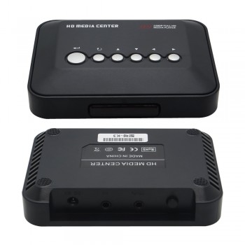 5pcs/lot Full HD 1080P 3D Media Player with HDMI AV HDD Player