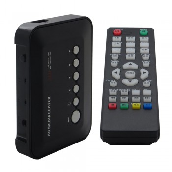 5pcs/lot Full HD 1080P 3D Media Player with HDMI AV HDD Player