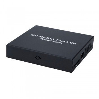 New Arrival JEDX MP026 Multimedia Mini HDMI 1080P Full HD Media Player MKV RM SD USB SDHC MMC with 2Ports HDMI VGA AV Auto Play