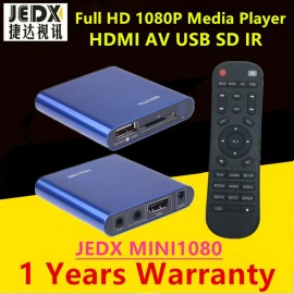 JEDX mini HDMI Media Player 1080P Full HD TV Video multimedia player box support MKV/RM-SD/USB/SDHC/MMC HDD-HDMI