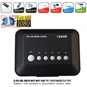 HD 1080P USB Hard Drive Player Upscaling Multi Media Player MKV AVI RMVB New EU/UK Plug N.23