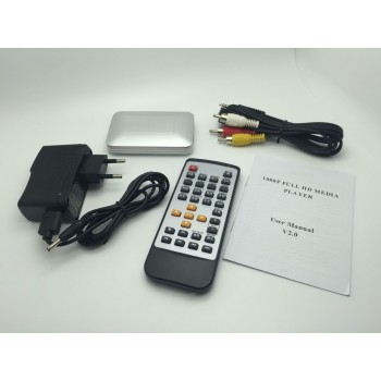 Giftamp;Free Shipping K5 Full HD 1080P HDMI Car MultiMedia player USB SD/MMC Card DIVX MKV AVI RM RMVB MP3 JPEG with Car Adapter