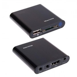 JEDX MINI Full HD 1080P USB External HDD Media player With SD MMC card reader HOST OTG support MKV H.264 RMVB DVD MPEG