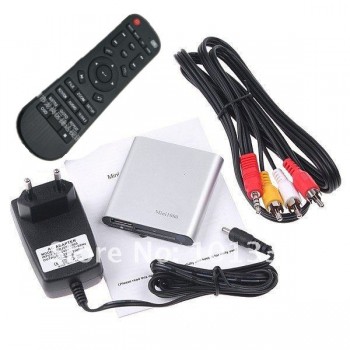 JEDX 16GB SDHC Card MINI Full HD 1080P MKV RM H.264 WMV SD USB Meida Player HDMI/AV,HD TV Box,TV Partner