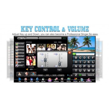 Hard Drive Karaoke Jukebox 3TB HD System with Songs +19Touch Screen + Recordable Karaoke Mixer Amplifier  support  Tablet
