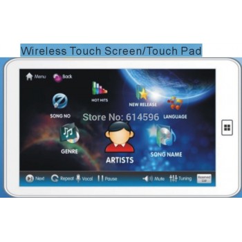 Karaoke Jukebox HDMI +7 Wireless Touch SCREEN (Tablet)+ 19TouchScreen 3TB HD Karaoke Machine+UHF Wireless  Microphones