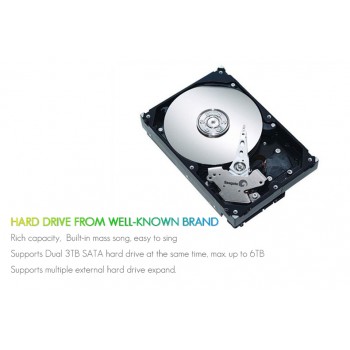 High-end  Karaoke System 6TB KaraokeMachine + 19Touch screen+ Wireless Touch control, Support Tablet/ipad/iphone