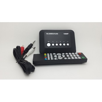 JEDX Car 3D Full HD Media player 1080P Mini Multi-Media Player w/Remote Control HDMI W/USB/SD Video Player With Car adapter