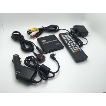 8GB Full HD 1080P Car Media Player with IR Extender AVI DivX MKV DVD MP3 Player HDMI,AV output,SD/MMC/USB Host,Free Car adapter