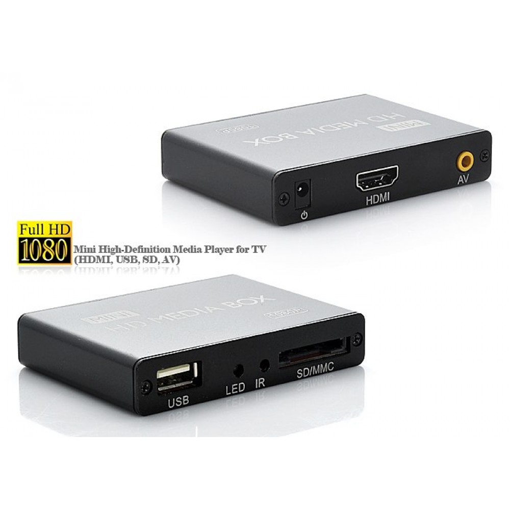 Free shipping!JEDX MINI Full HD 1080P USB External HDD Media player SD MMC card reader HOST OTG MKV H.264 RMVB DVD MPEG