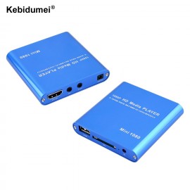 kebidumei EU plug Mini Media Player 1080P Full HD with HOST Card Reader with EU plug Support HDMI for windows for mac