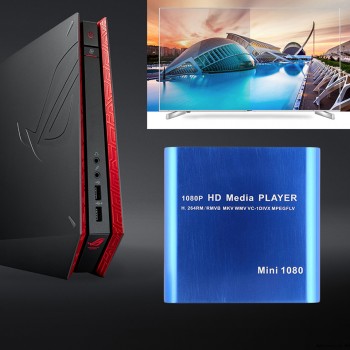kebidumei EU plug Mini Media Player 1080P Full HD with HOST Card Reader with EU plug Support HDMI for windows for mac