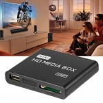 Mini Full 1080p HD Media Player Box MPEG/MKV/H.264 HDMI AV USB + Remote Support MKV / RM-SD / USB / SDHC / MMC EU plug
