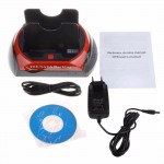 Hot 2.5Inch3.5 Inch IDE SATA USB Dual HDD Hard Drive Disk Docking Station