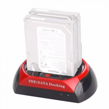 Hot 2.5Inch3.5 Inch IDE SATA USB Dual HDD Hard Drive Disk Docking Station