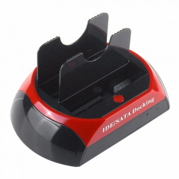 Hot 2.5Inch3.5 Inch IDE SATA USB Dual HDD Hard Drive Disk Docking Station
