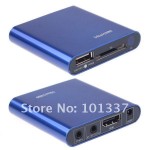 Free Shipping!JEDX Mini 3D 1080P Full HD Media Player with AV/HDMI/USB/SD/MMC RM MKV FLV Ape,Flac H.264 VOB DVD VCD