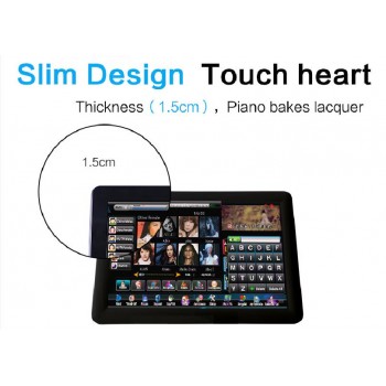 Karaoke System with songs +Touch Screen+ Mixer Karaoke Amplifier+ Karaoke Speaker+2 Microphones ,support iphone/ipad/tablet/phon