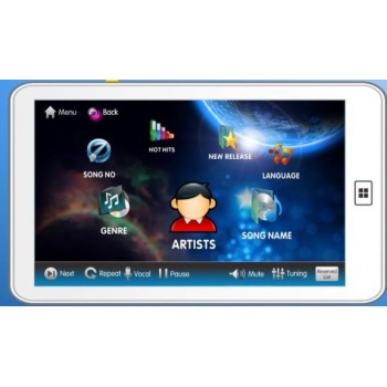 KOD-8H Karaoke System3TB+Wireless Touch Pad/Tablet+19wired TouchScreen +4 UHF wireless Microphones MTV/KTV karaoke songs ,HDMI