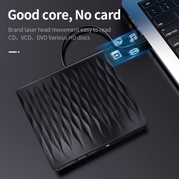 Ultra-slim CD DVD Player External USB 3.0 CD DVD Rom Writer Rewriter Burner Player Data Transmission 5Gbps for Macbook Laptop PC