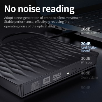 Ultra-slim CD DVD Player External USB 3.0 CD DVD Rom Writer Rewriter Burner Player Data Transmission 5Gbps for Macbook Laptop PC