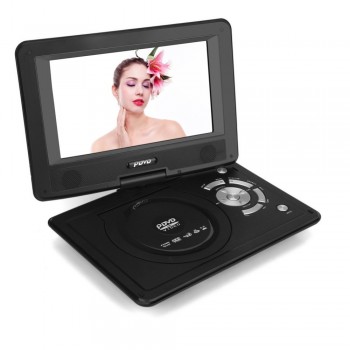 VBESTLIFE 9.8 inches Portable HD DVD Player LCD Screen Car TV Player FM Radio Receiver with Gamepad With US Plug