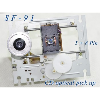 5pcs/lot SF-91 / SF91(5Pin+8Pin) with mechamism SF-91 94V5 Double row plug CD player laser lens  SF 91