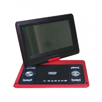 9Pcs 13.8 inch Portable DVD Player Rotate Digital Multimedia Player USB TV Support Game Function for Car Home Audio System