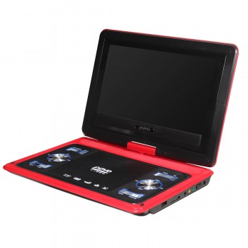 9Pcs 13.8 inch Portable DVD Player Rotate Digital Multimedia Player USB TV Support Game Function for Car Home Audio System