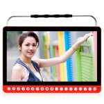 2017 New 13 inch Portable DVD player HD 1280x720P video game machine old man mobile audio Music singing Charging Speaker MP3