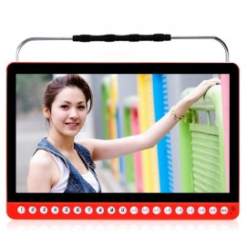 2017 New 13 inch Portable DVD player HD 1280x720P video game machine old man mobile audio Music singing Charging Speaker MP3
