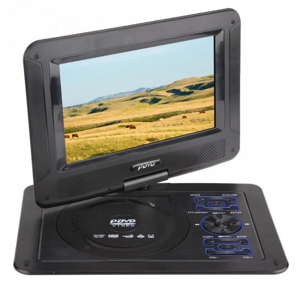 9.8in 3D 110-240V HD TV Portable DVD Player Game Playing Large LCD Screen TV Channels HD DVD Player US EU UK AU Plug 2018