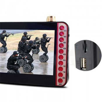 11 inch portable EVD DVD player VCD CD MP3/4 SD USB Speaker FM video game machine microphone singing machine with TV Speaker