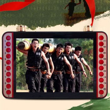 11 inch portable EVD DVD player VCD CD MP3/4 SD USB Speaker FM video game machine microphone singing machine with TV Speaker